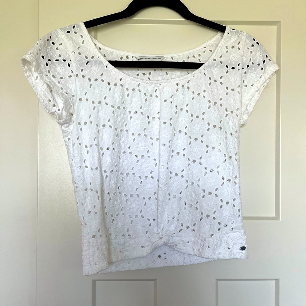 American Eagle lace top size S